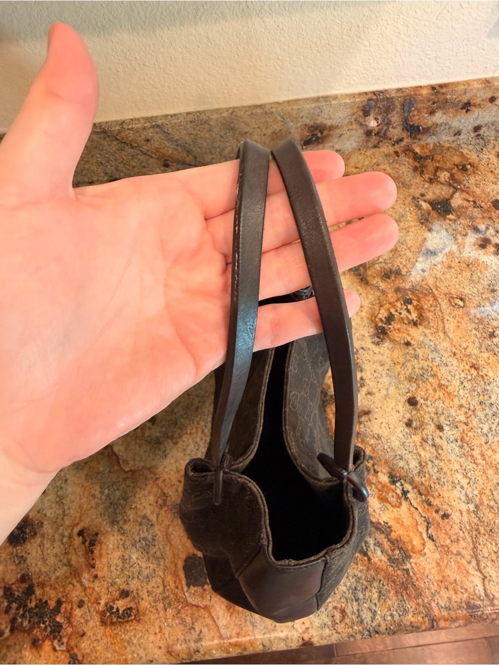 Gucci Brown Denim Small Tote - Picture 7 of 13